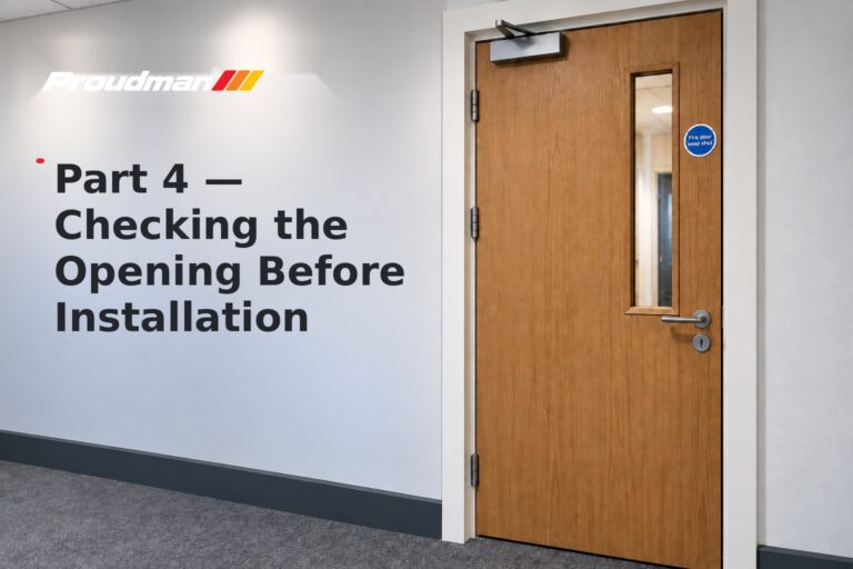 Part 4 — Checking the Opening Before Installation