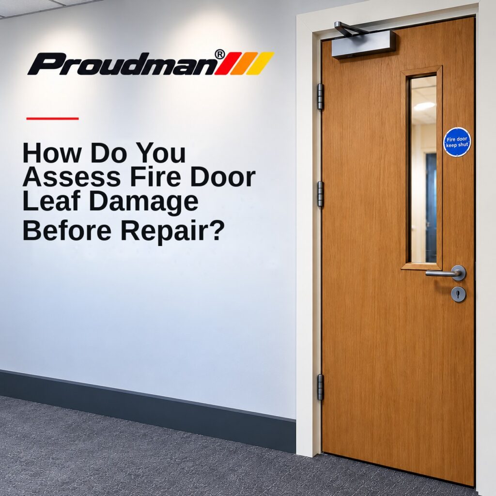 Assessing fire door leaf damage before repair