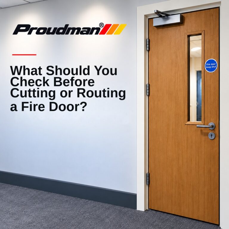 What Should You Check Before Cutting or Routing a Fire Door?