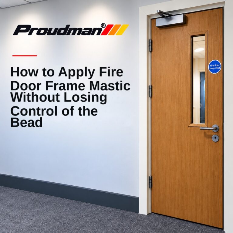 How to Apply Fire Door Frame Mastic Without Losing Control of the Bead