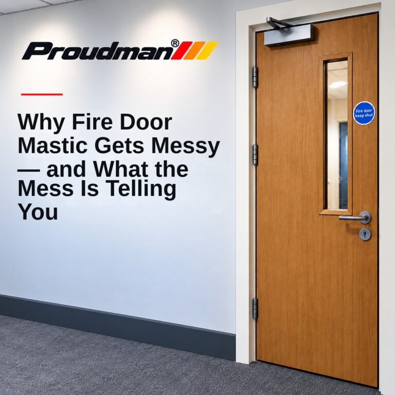 Why Fire Door Mastic Gets Messy — and What the Mess Is Telling You