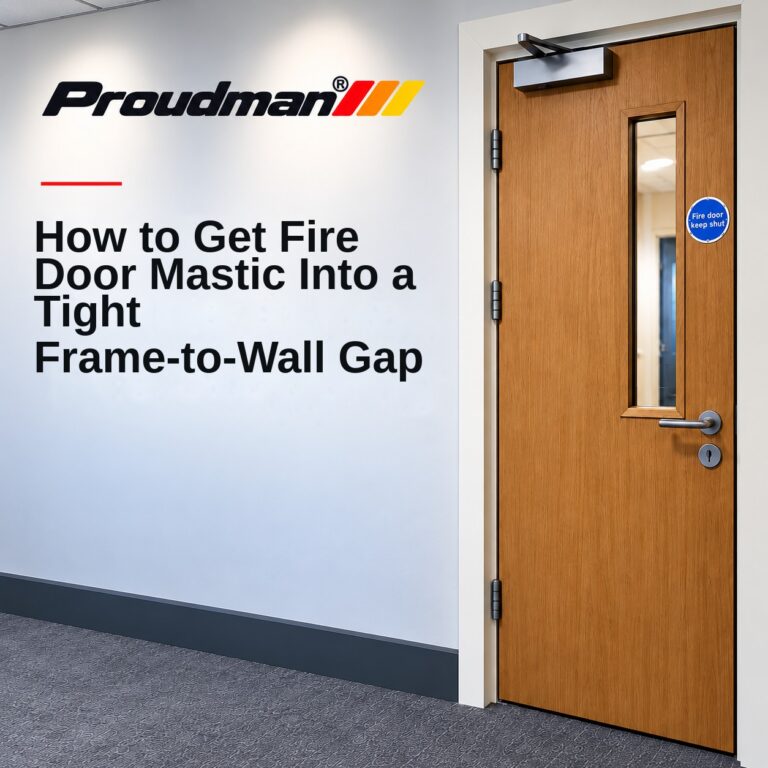 How to Get Fire Door Mastic Into a Tight Frame-to-Wall Gap