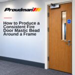 Producing a consistent fire door mastic bead around a frame