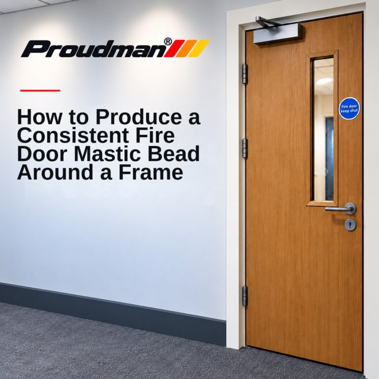 How to Produce a Consistent Fire Door Mastic Bead Around a Frame