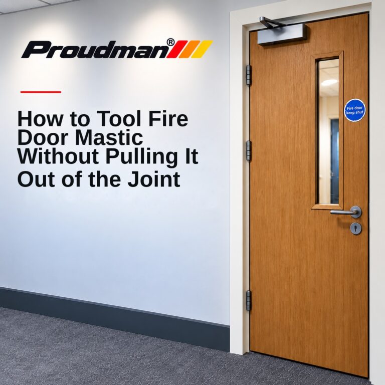 How to Tool Fire Door Mastic Without Pulling It Out of the Joint