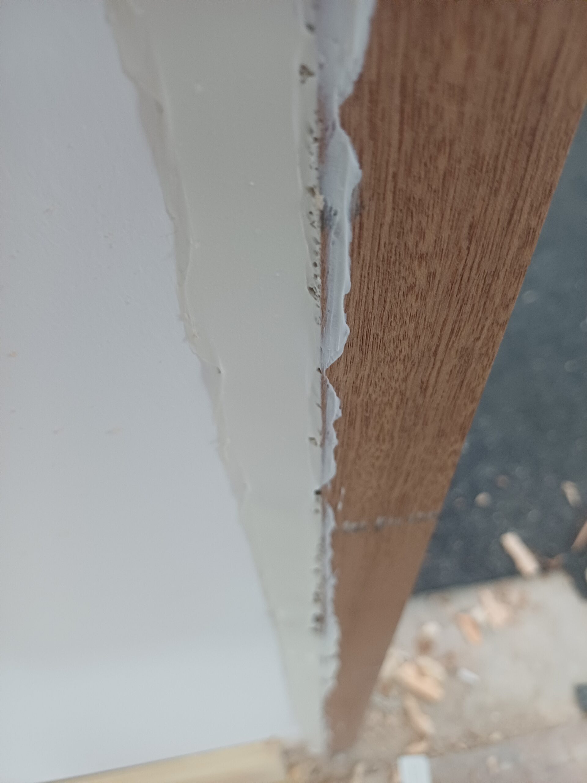 Fire stopping at frame and wall junction
