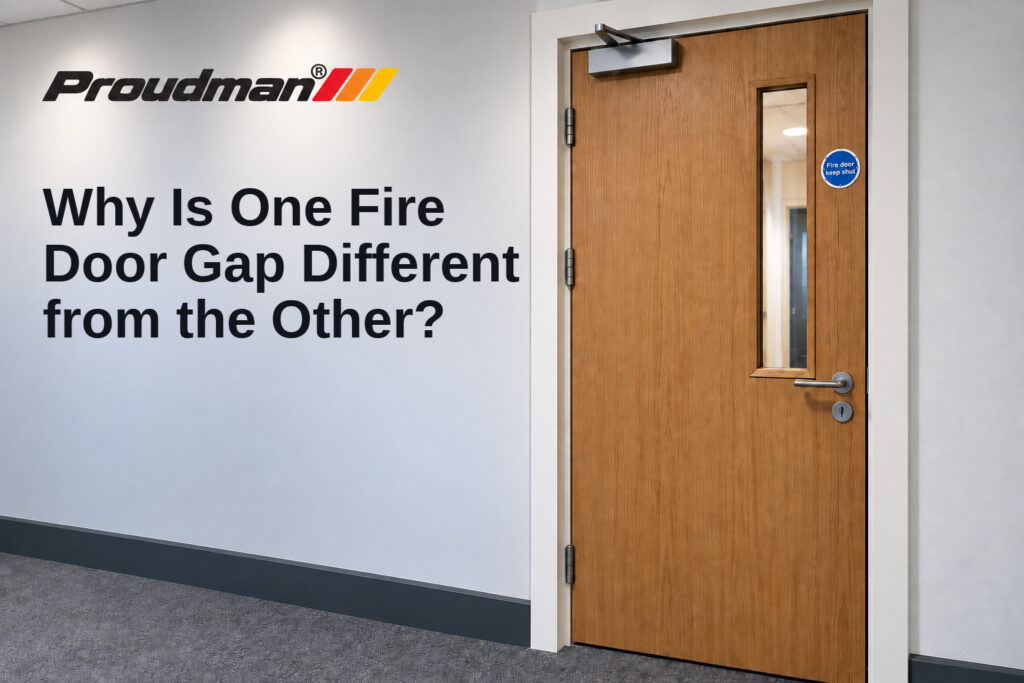 Fire door gap differing from the other side