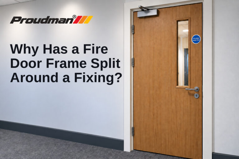 Why Has a Fire Door Frame Split Around a Fixing?