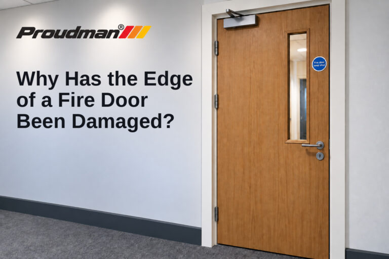 Why Has the Edge of a Fire Door Been Damaged?