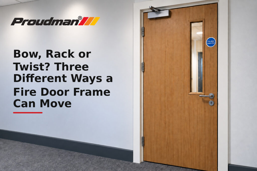 Bow, Rack or Twist? Three Different Ways a Fire Door Frame Can Move - fire door guidance from Proudman Fire Systems