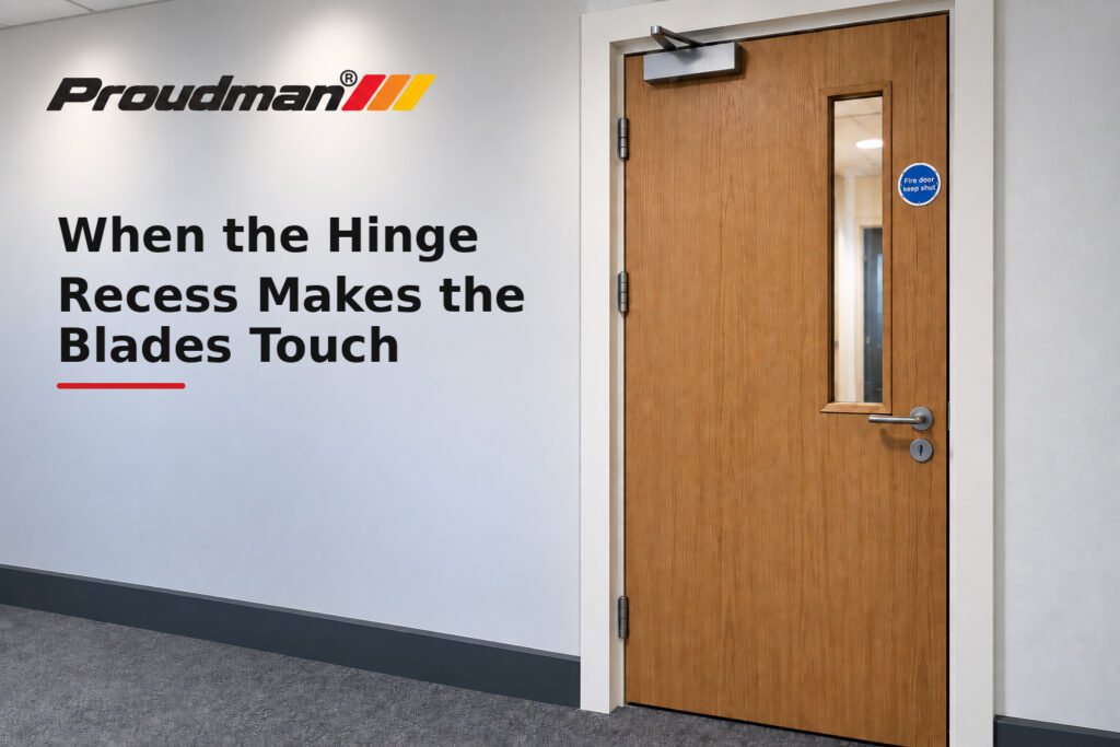 When the Hinge Recess Makes the Blades Touch - fire door guidance from Proudman Fire Systems