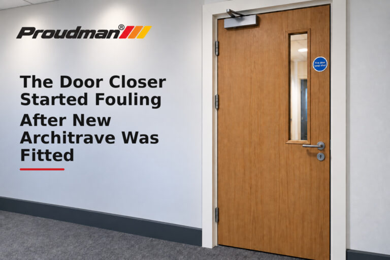 The Door Closer Started Fouling After New Architrave Was Fitted