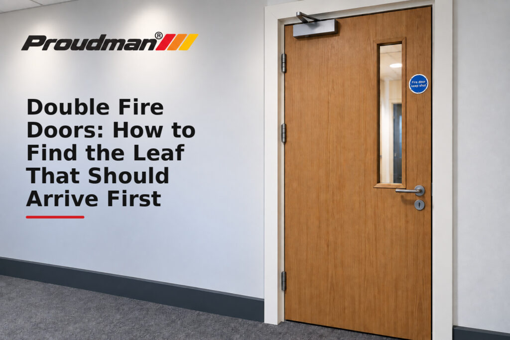 Double Fire Doors: How to Find the Leaf That Should Arrive First - fire door guidance from Proudman Fire Systems