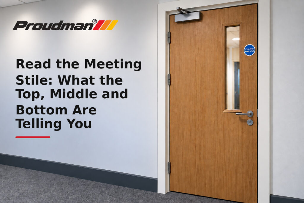Read the Meeting Stile: What the Top, Middle and Bottom Are Telling You - fire door guidance from Proudman Fire Systems